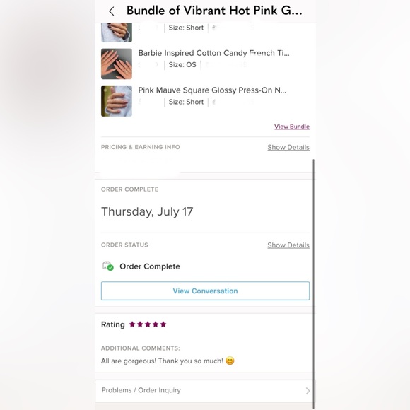 Grime & Glamour Metallic Silver Stiletto Press-On Nails Set - Picture 6 of 8